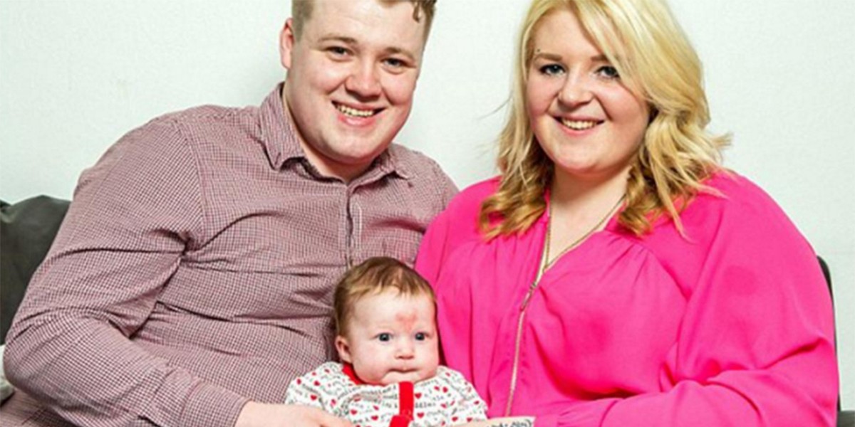 Fue concebida en San Valentín y nació con un corazón en la frente | Curiosidades