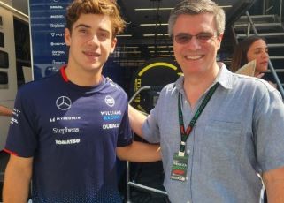 Colapinto estuvo con el presidente del ACA en Monza | Deportes