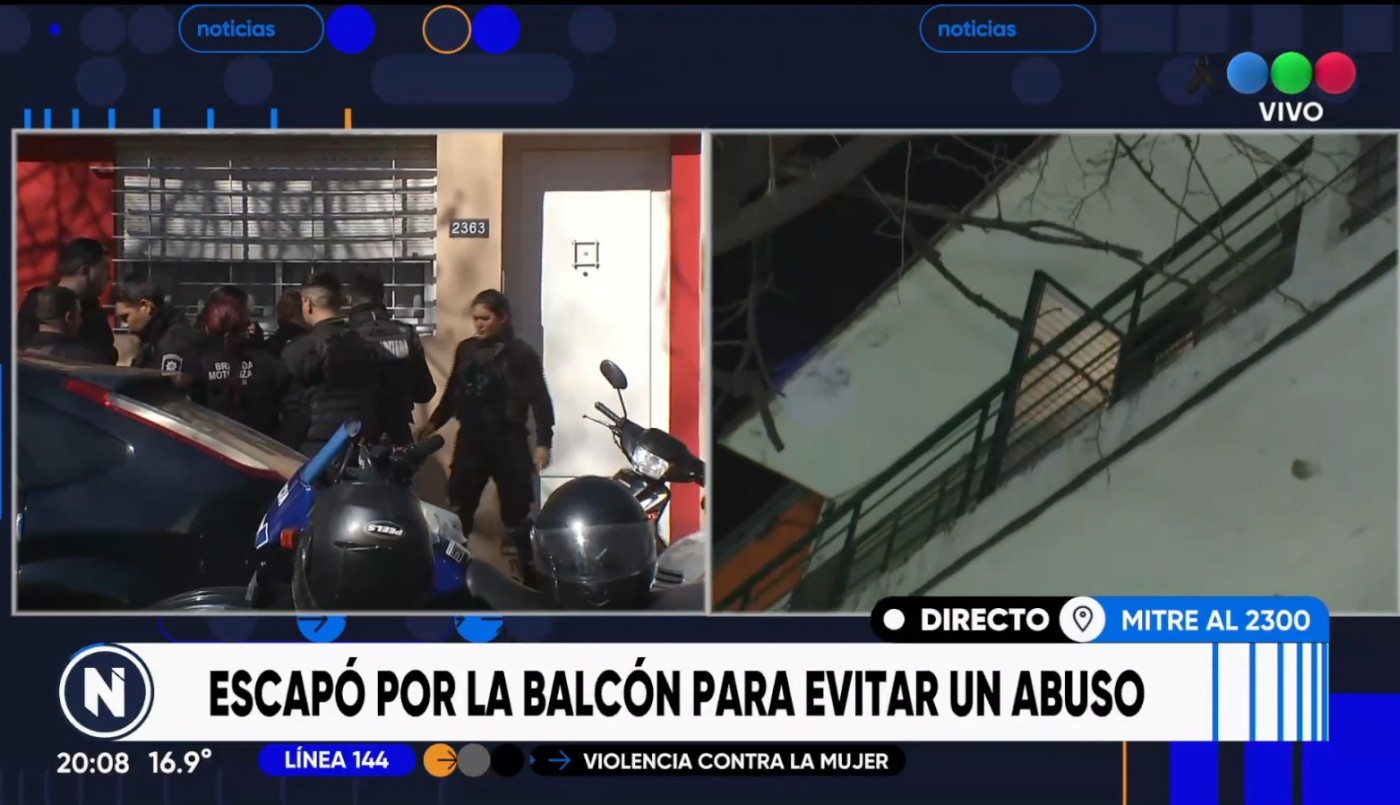 Una joven de 17 años escapó por el balcón para evitar un abuso | Actualidad