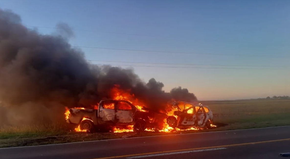 Choque, incendio y dos muertos en la ruta 5 | Actualidad
