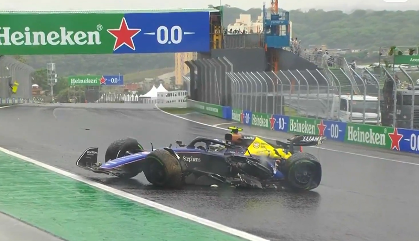 Colapinto chocó y abandonó en el Gran Premio de Brasil | Deportes