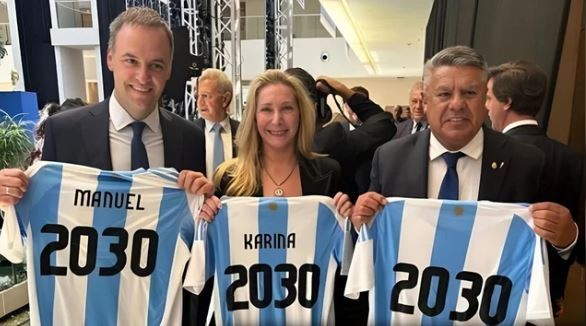 Karina Milei y Chiqui Tapia se mostraron juntos: un mensaje de unidad en el camino hacia el Mundial 2030 | Deportes