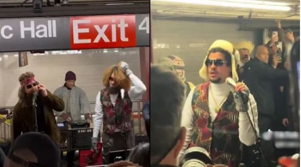De incógnito, Bad Bunny y Jimmy Fallon dieron una presentación en el subte de Nueva York | Espectáculos