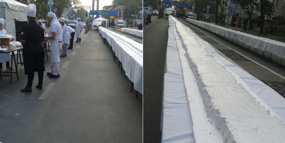 Buscan entrar al récord Guinness con una torta de 750 metros de largo | Curiosidades