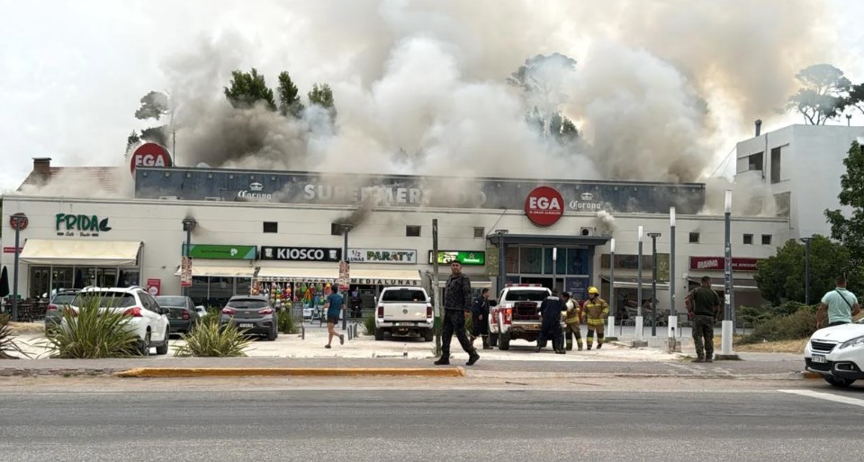 Impactante incendio en un supermercado a metros de la playa de Pinamar | Actualidad