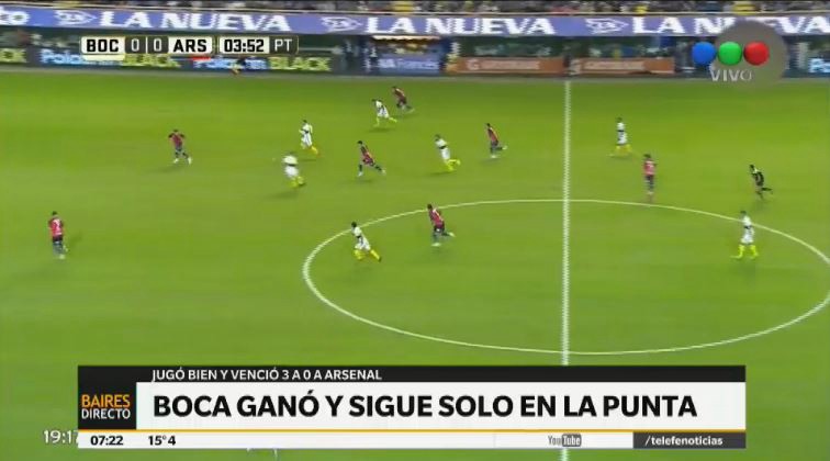 Boca recuperó la punta con una goleada ante Arsenal | Deportes