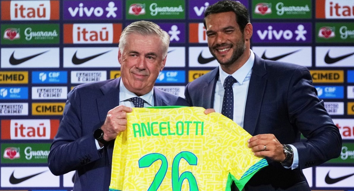 Ancelotti promete trabajar para hacer "campeón" a Brasil, por ahora sin Neymar | Deportes