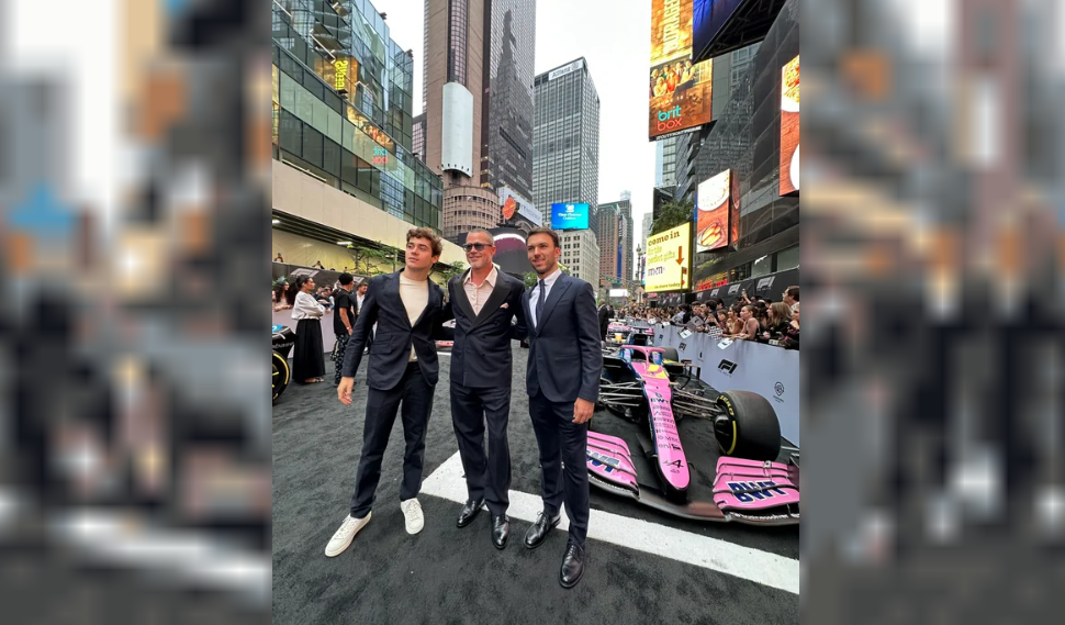 Franco Colapinto posó junto a Brad Pitt en el estreno de "F1: La película" | Deportes