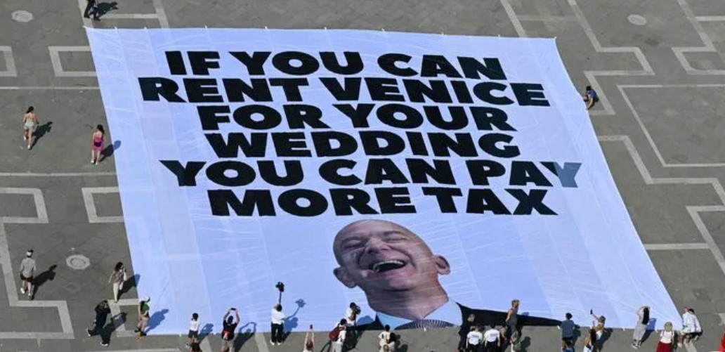 Polémica en Venecia por la fastuosa boda de Bezos: amenazas de sabotaje y protestas por la ciudad “invadida” | Internacionales