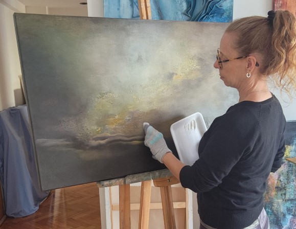 "El arte sanó mi angustia y actuó como una terapia": de la óptica a la pintura | Espectáculos