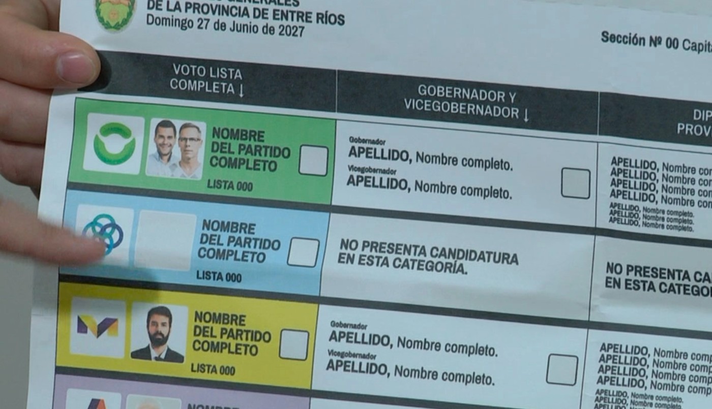 Chau a la boleta de papel en Entre Ríos: ahorrarán 5.000 millones anuales | Política