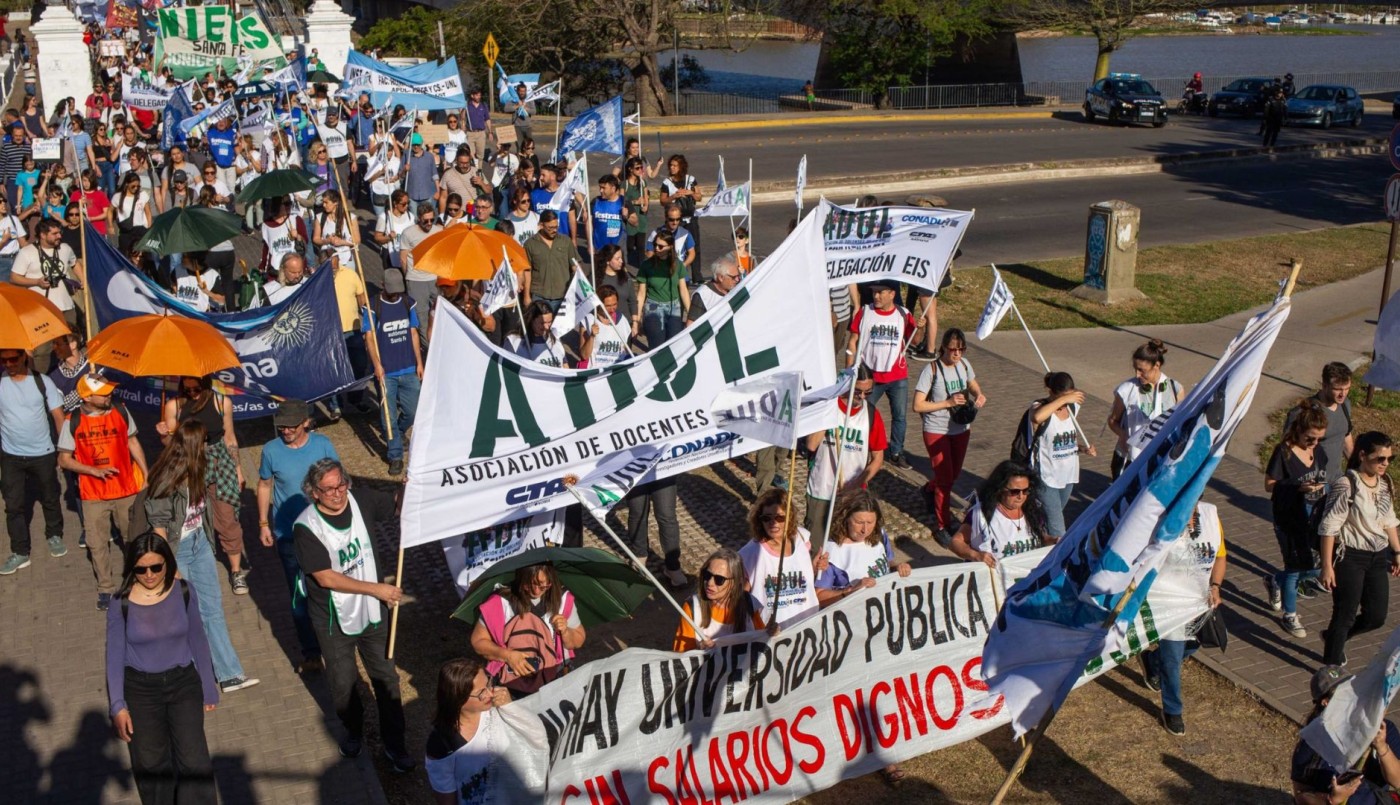 Paro nacional universitario: docentes y no docentes protestan contra el veto de Milei | Actualidad
