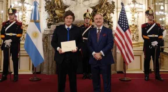 Milei recibió las cartas credenciales del embajador de los Estados Unidos | Política