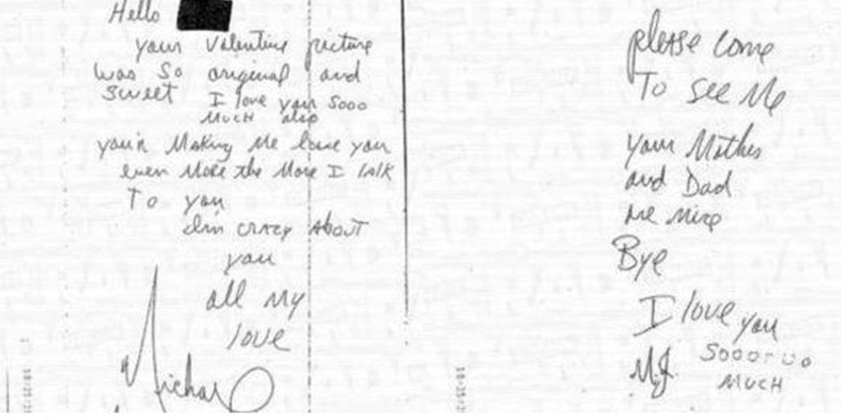 Revelan cartas de amor de Michael Jackson a una nena de 12 años | Espectáculos