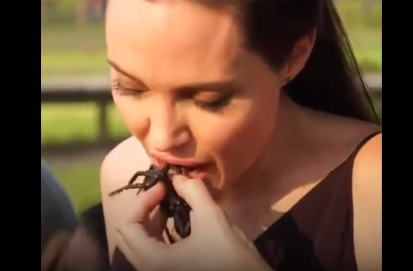 Video: Angelina Jolie comió tarántulas y escorpiones | Espectáculos