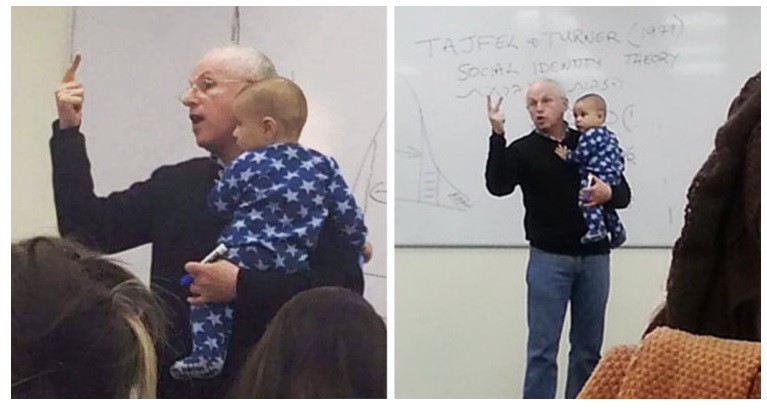 Sorpresa por la conducta de un profesor cuando el bebé de una alumna empieza a llorar en clase | Internacionales