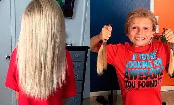 Niño de 8 años dejó crecer su cabello y lo donó a enfermos de cáncer | Internacionales