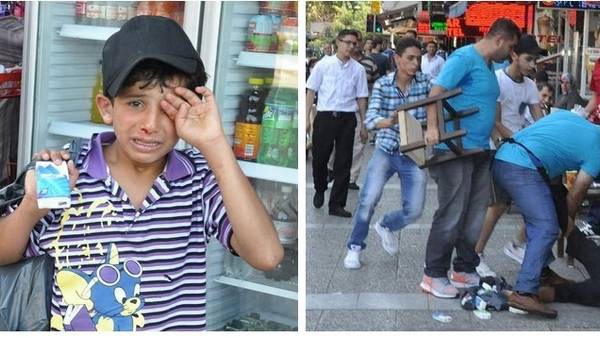 Despiadada golpiza a un nene sirio por vender pañuelos en Turquía | Internacionales
