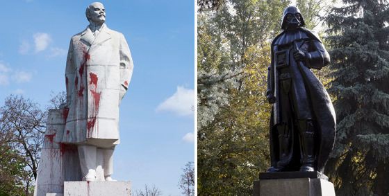Insólito: convirtieron una estatua de Lenin en una de Darth Vader | Internacionales