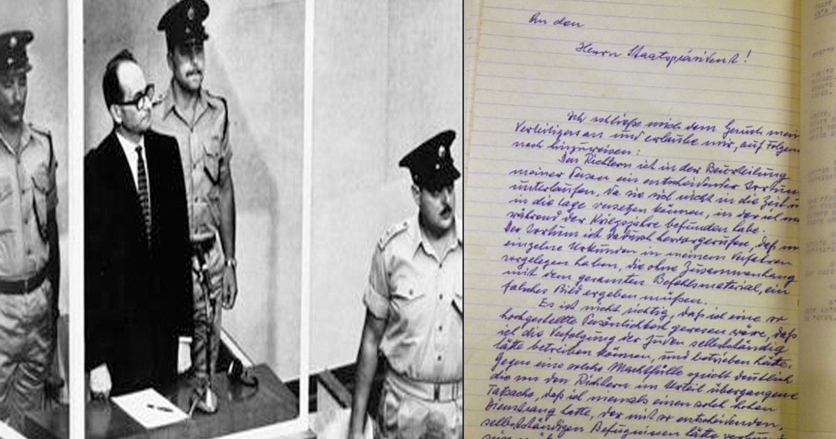 Revelan la última carta del criminal nazi Adolf Eichmann | Internacionales