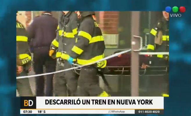 Decenas de heridos al descarrilar un tren en Brooklyn | Internacionales