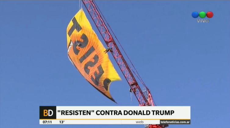 Activistas de Greenpeace llaman a "resistir" contra Trump | Internacionales