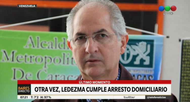 Venezuela: llevaron a su casa al opositor Antonio Ledezma para que cumpla el arresto domiciliario | Internacionales