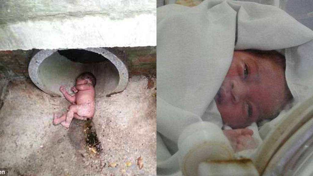 Una bebé recién nacida es rescatada del fondo de una alcantarilla | Internacionales
