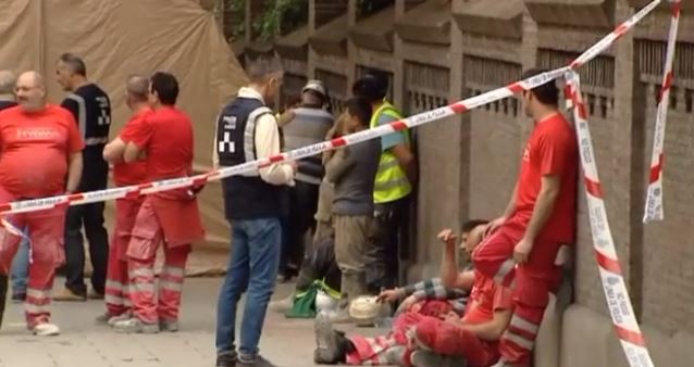 Se derrumbó un edificio en Madrid: buscan a dos obreros con microcámaras | Internacionales