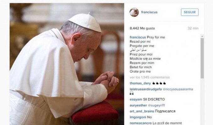 La primera foto del Papa en Instagram | Redes