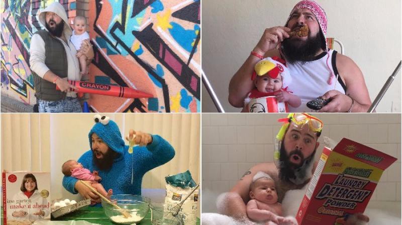 Las fotos más divertidas de un papá y su hija bebé | Redes