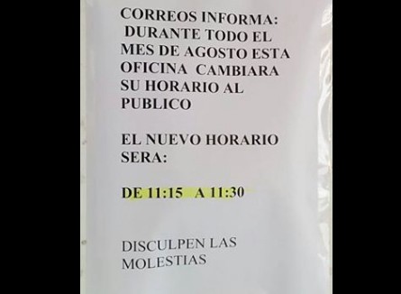 Una oficina de correos atiende solo 15 minutos por día y causa furor en las redes | Redes