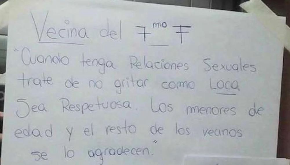 "¿Alguien puede pensar en los niños?", la INCREÍBLE respuesta a un cartel por ruidos molestos que es furor en la web | Redes