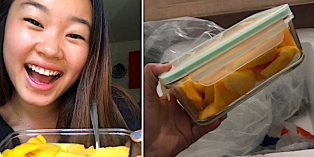 Se olvidó un tupper con su fruta preferida y su papá tuvo el mejor gesto del mundo | Redes