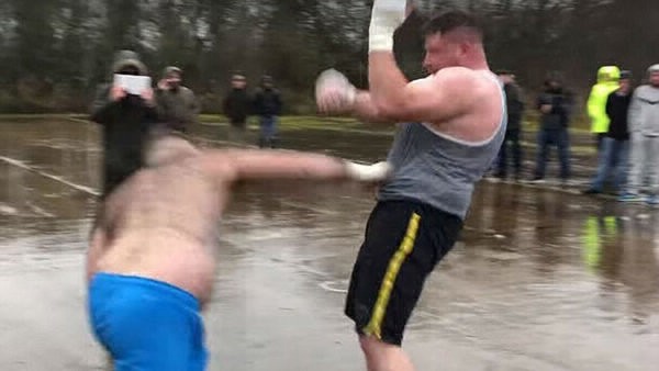 Video: "Hulk" y "Pie Grande" se pelearon en un estacionamiento por 80 mil dólares | Redes