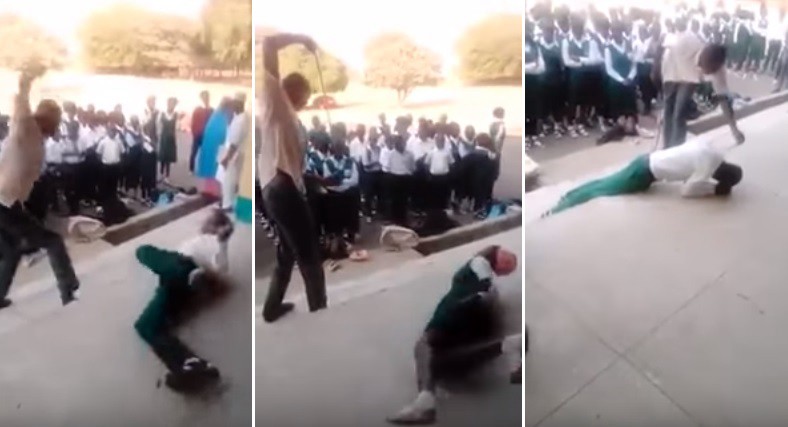 Fuerte video: docente le dio latigazos a estudiantes por empezar tarde las clases | Redes