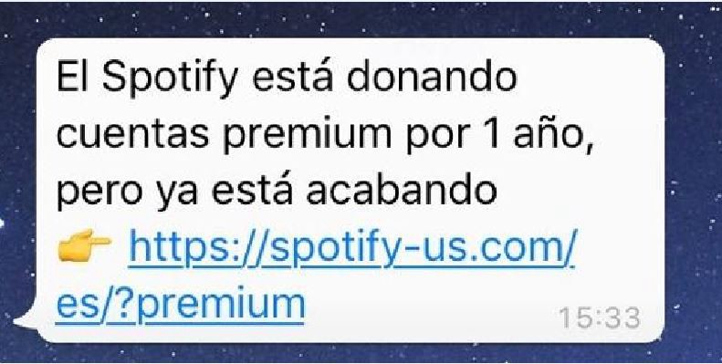 Alertan por una falsa promoción de Spotify para robar información de los usuarios | Redes