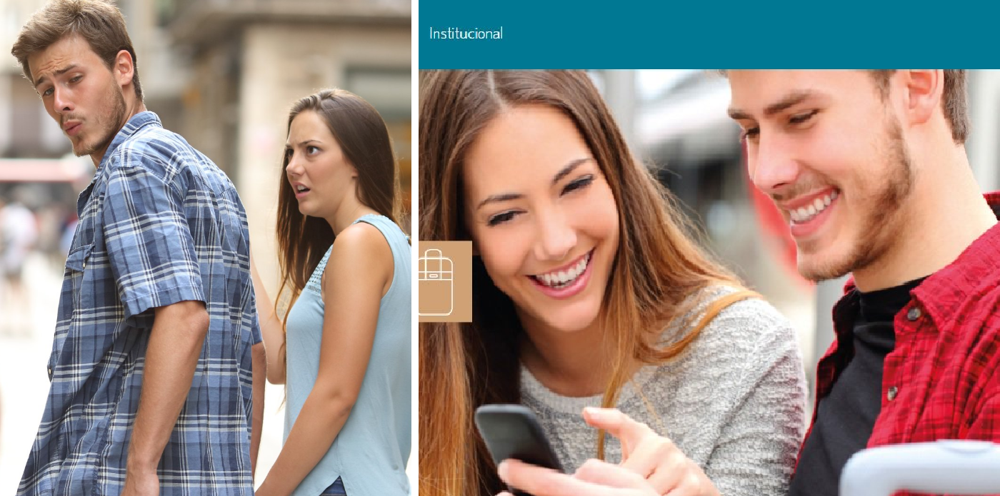 La pareja del meme más famoso llegó a un banco argentino y se convirtió en un boom viral | Redes