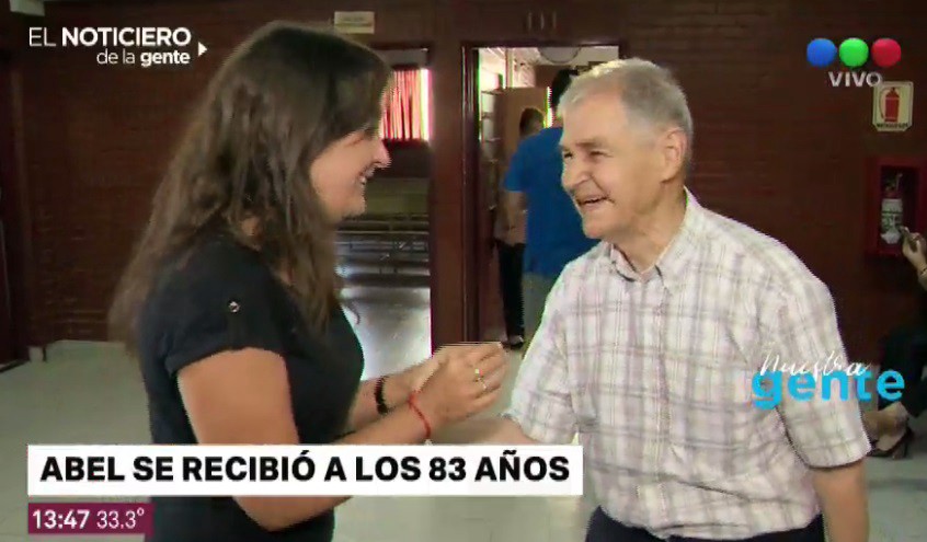 #NuestraGente : se recibió de abogado a los 83 años | Noticiero de la gente
