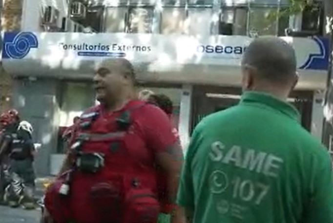 Derrumbe en un centro médico de OSECAC en Palermo | Actualidad