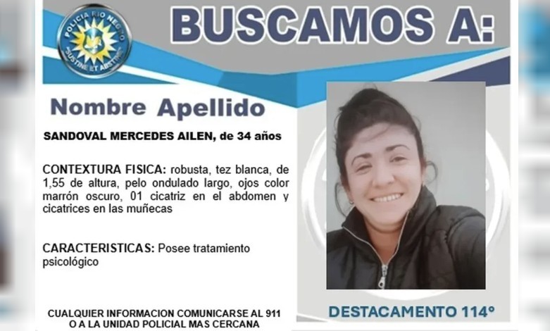 Buscan a una mujer neuquina de 34 años que desapareció en Río Negro | Actualidad