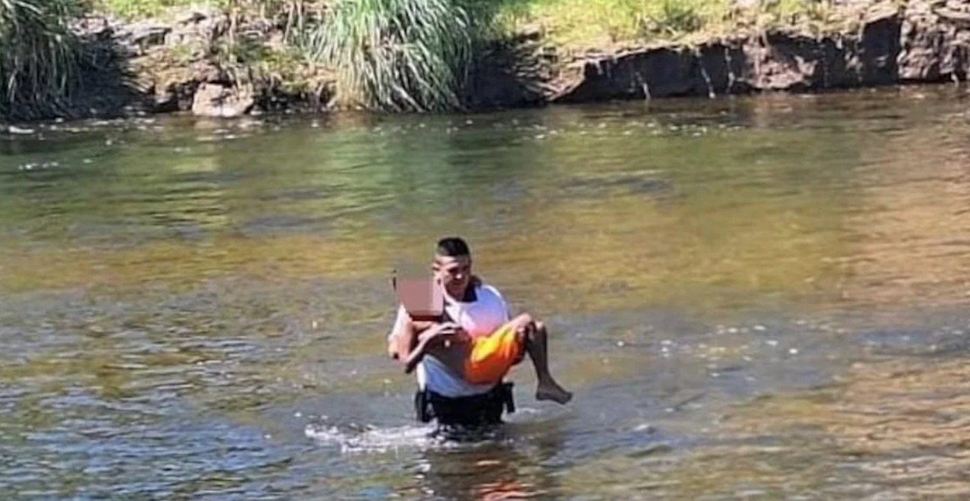 Un policía rescató a un niño de 11 años que se ahogaba en un río de Córdoba | Actualidad