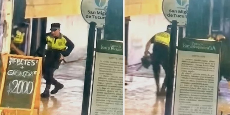 Tucumán: sancionaron a policías que jugaron a la pelota en la calle | Actualidad