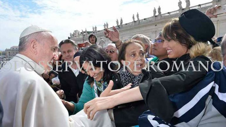 El encuentro de Vicky Xipolitakis con el Papa Francisco | Espectáculos