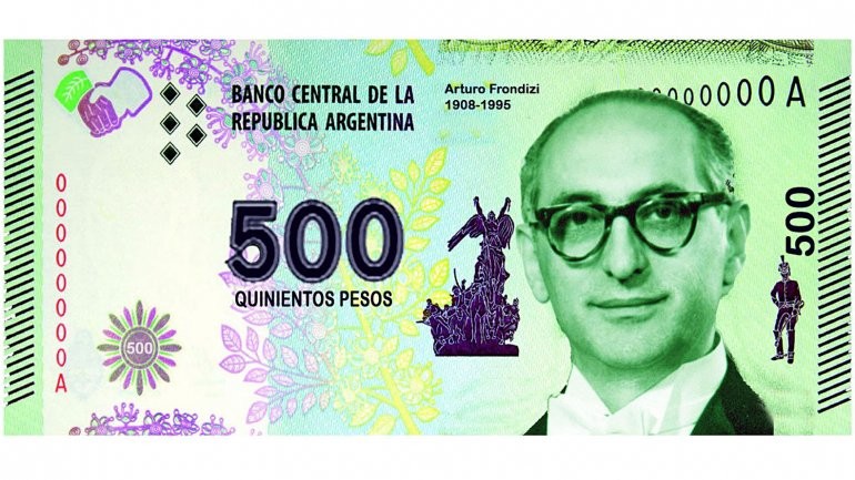 ¿Un billete de 500 pesos con la cara de Frondizi? | Política