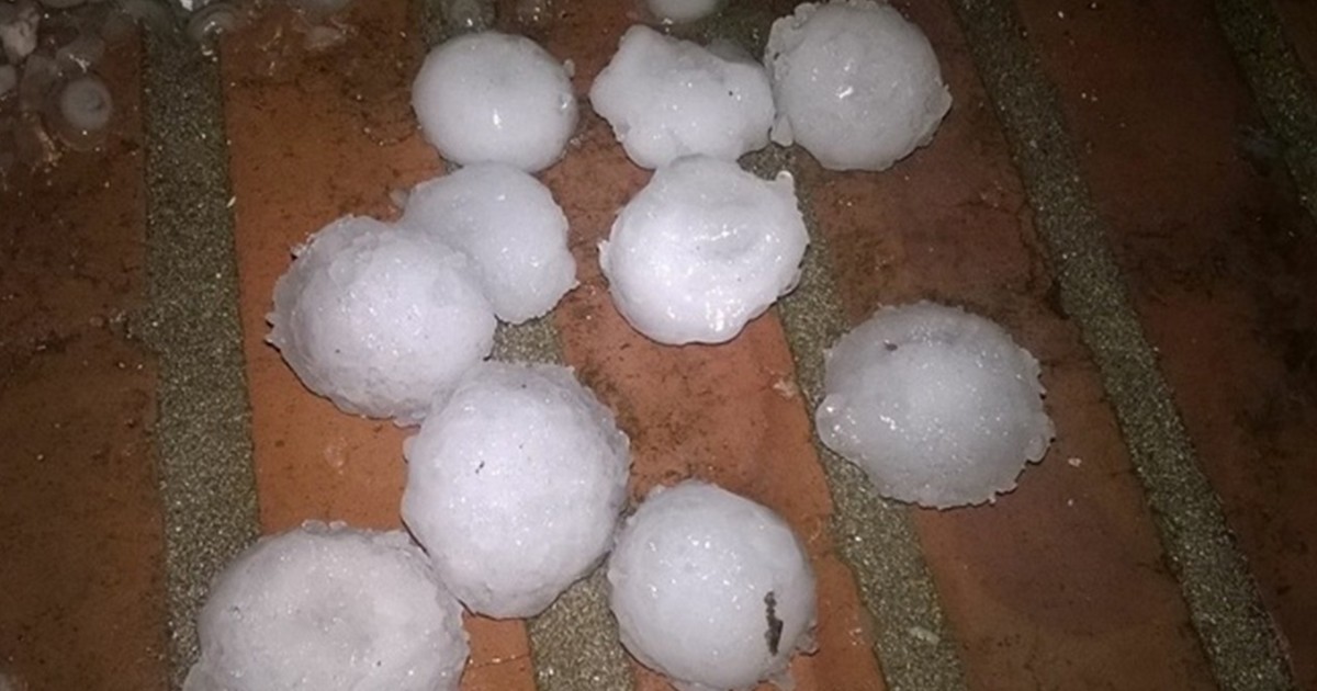 Fuerte temporal de granizo en Arequito | Actualidad