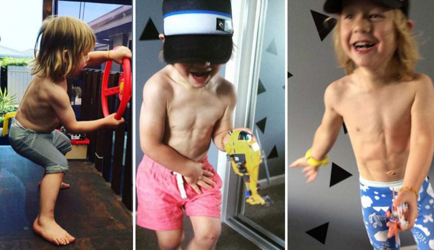 Polémica en las redes por el nene de 3 años fisicoculturista | Curiosidades