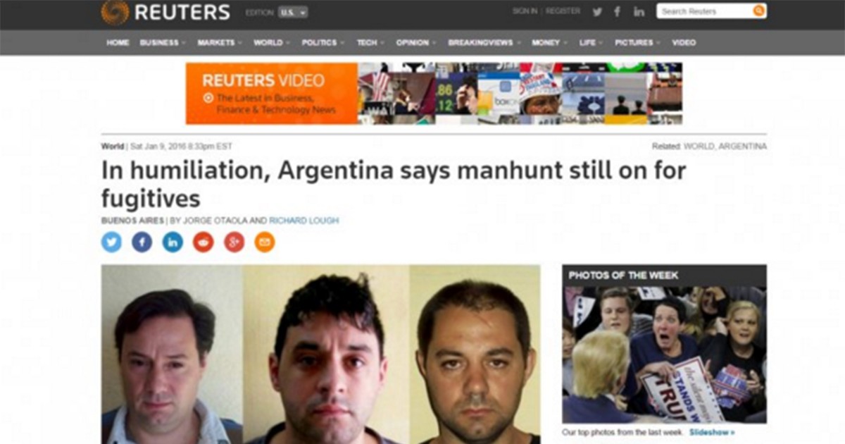 Tras la fallida captura de los prófugos, la prensa extranjera habla de “papelón” y “humillación” | Internacionales