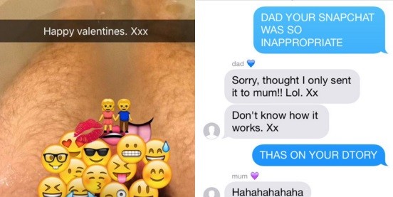 Le mandó por error a su hija una foto desnudo a través de Snapchat | Internacionales