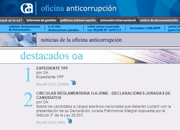 La Oficina Anticorrupción retiró la foto de su titular en la web oficial | Política